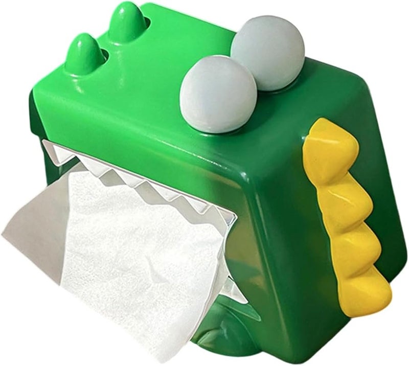 موزع علب المناديل على شكل تمساح - منظف متين من الراتنج لغرفة المعيشة وغرفة النوم - Image 1